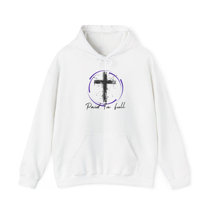 Paid in Full, In Purple Unisex Hooded Sweatshirt