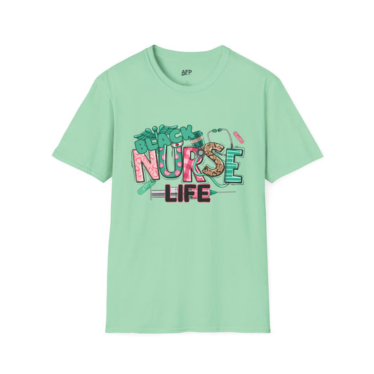 Black Nurse Life soft style T-Shirt